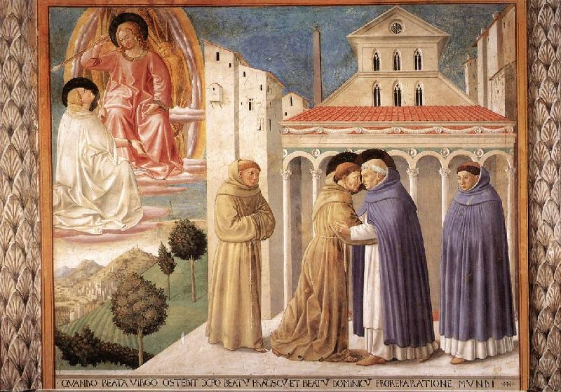 GOZZOLI, Benozzo Scenes from the Life of St Francis (Scene 4, south wall) sdg China oil painting art